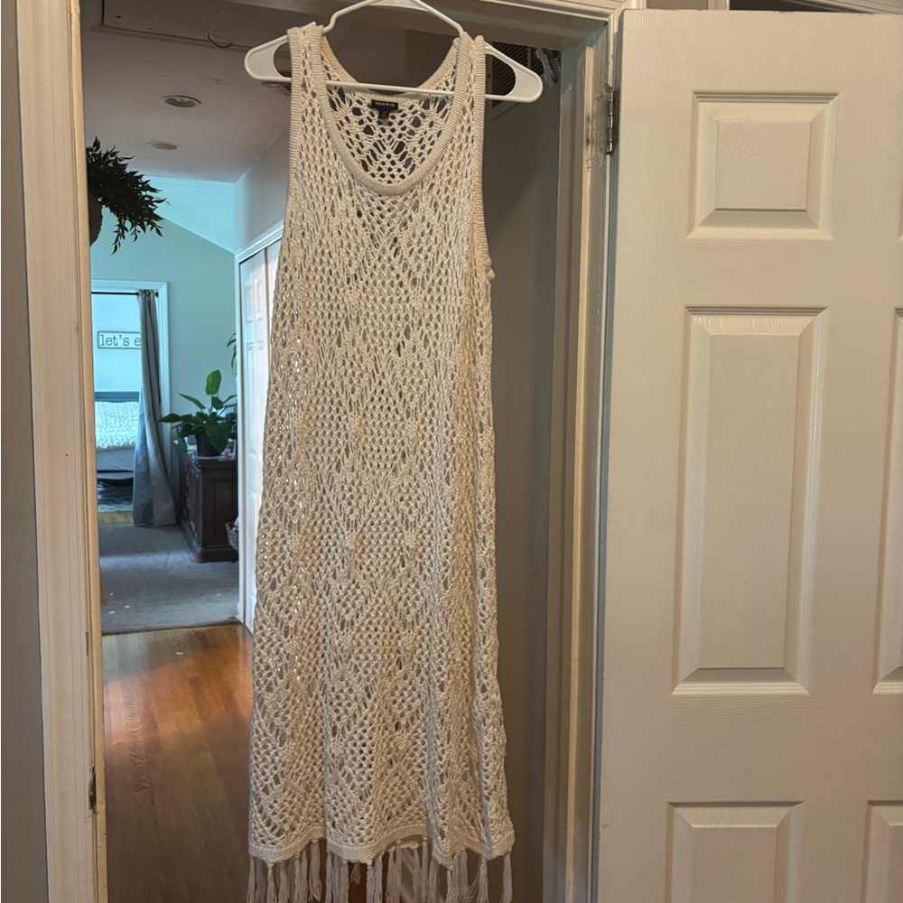 Torrid Cream Sundress Resort Wear